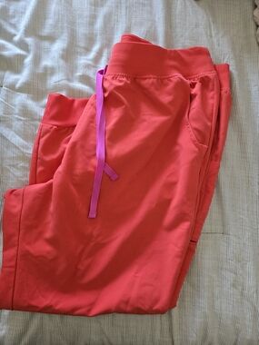 Figs Fireside Orange Pink Drawstring Jogger Pants- 3XLP